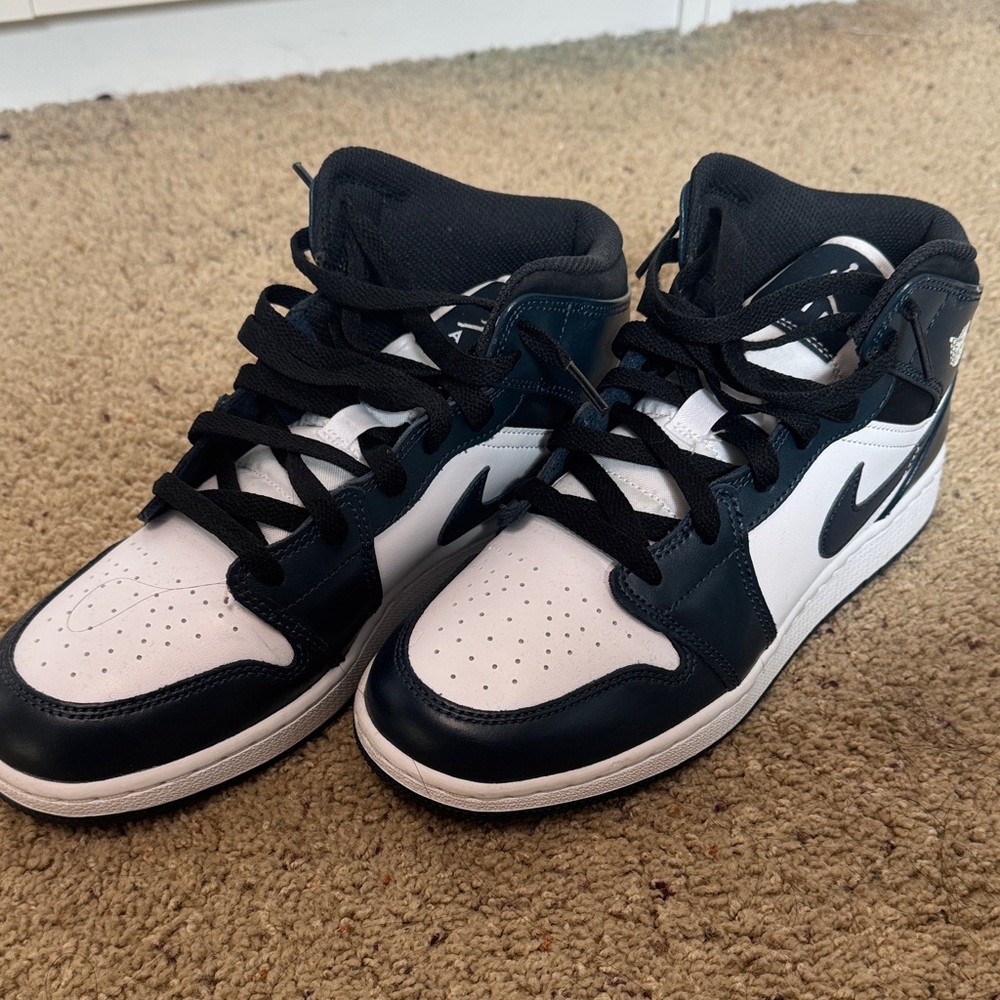 Jordan Kids Black and White Sneakers